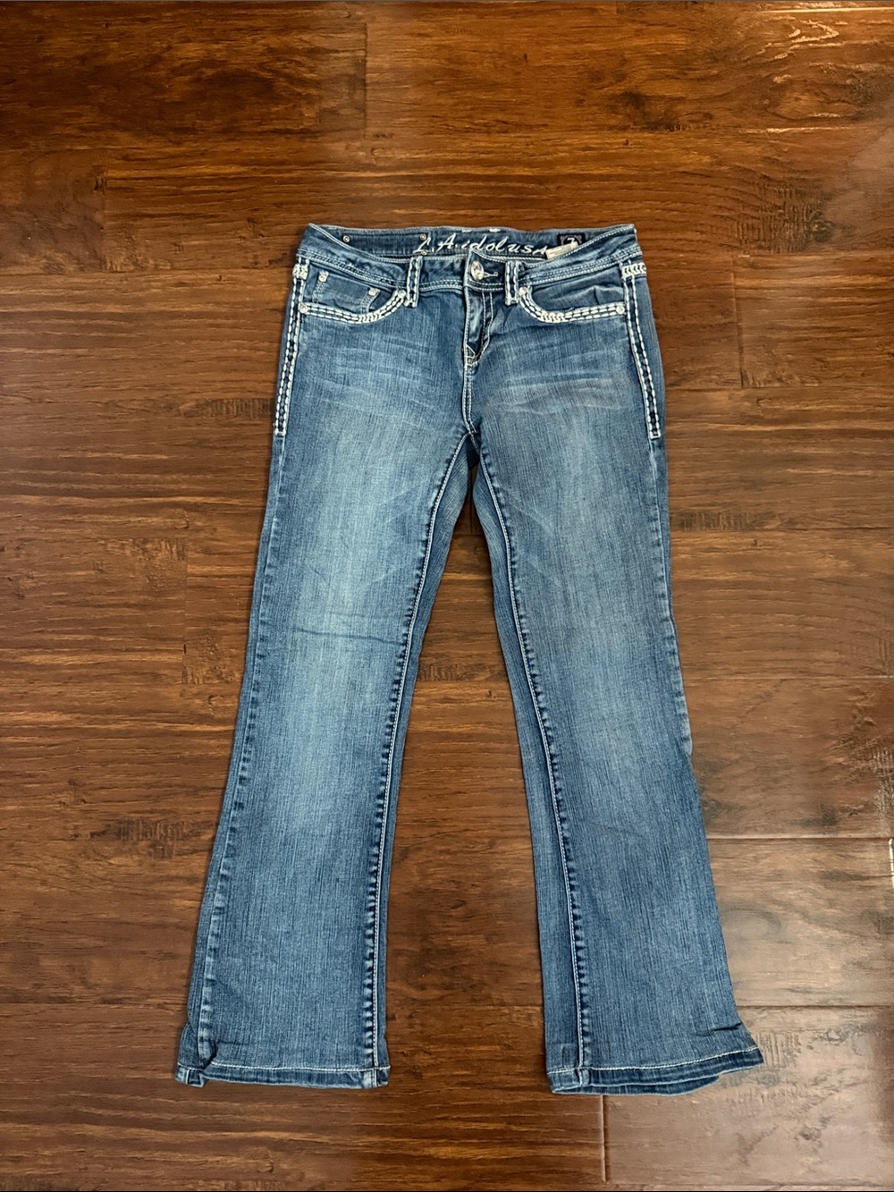 L.A. idol Women's Medium Blue Flare Jeans